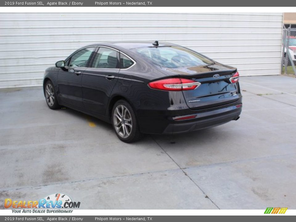 2019 Ford Fusion SEL Agate Black / Ebony Photo #6