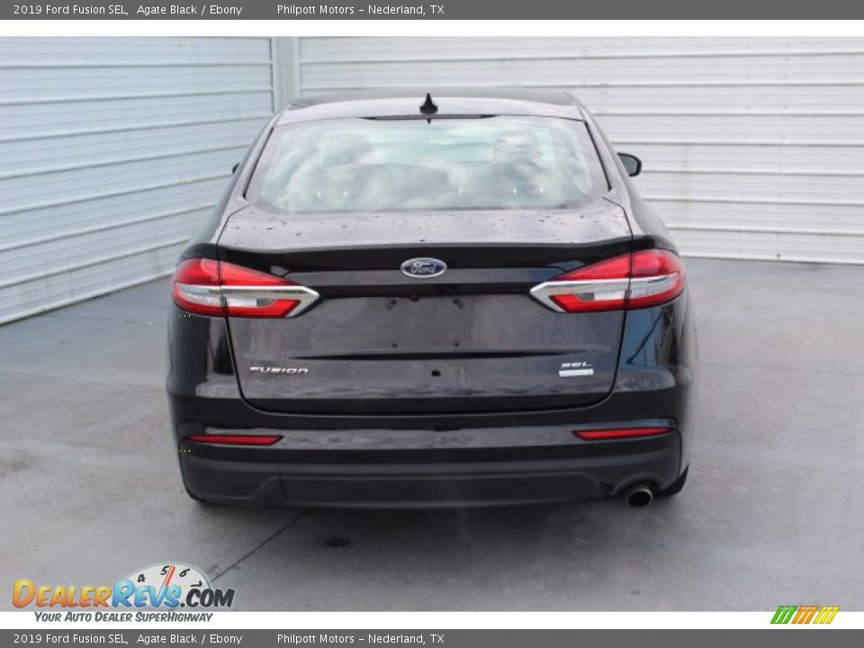 2019 Ford Fusion SEL Agate Black / Ebony Photo #7