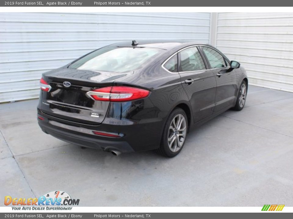 2019 Ford Fusion SEL Agate Black / Ebony Photo #8