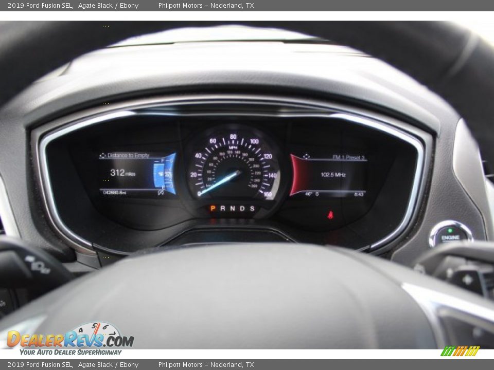 2019 Ford Fusion SEL Agate Black / Ebony Photo #12