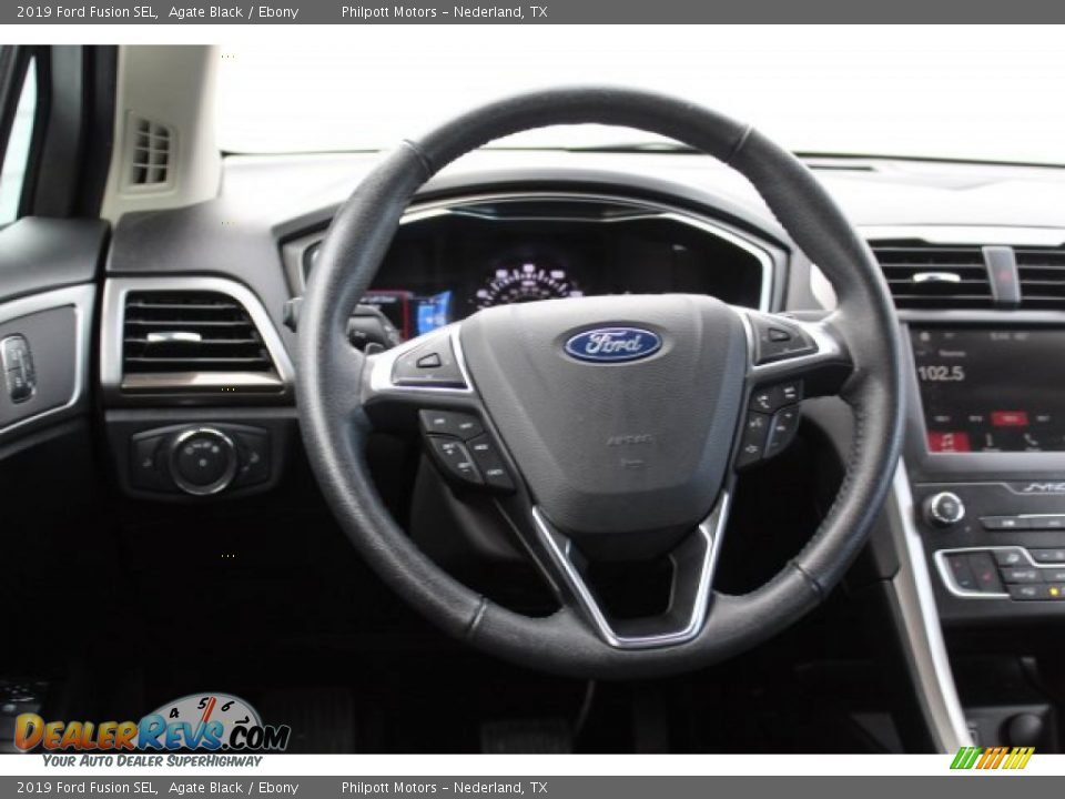 2019 Ford Fusion SEL Agate Black / Ebony Photo #20