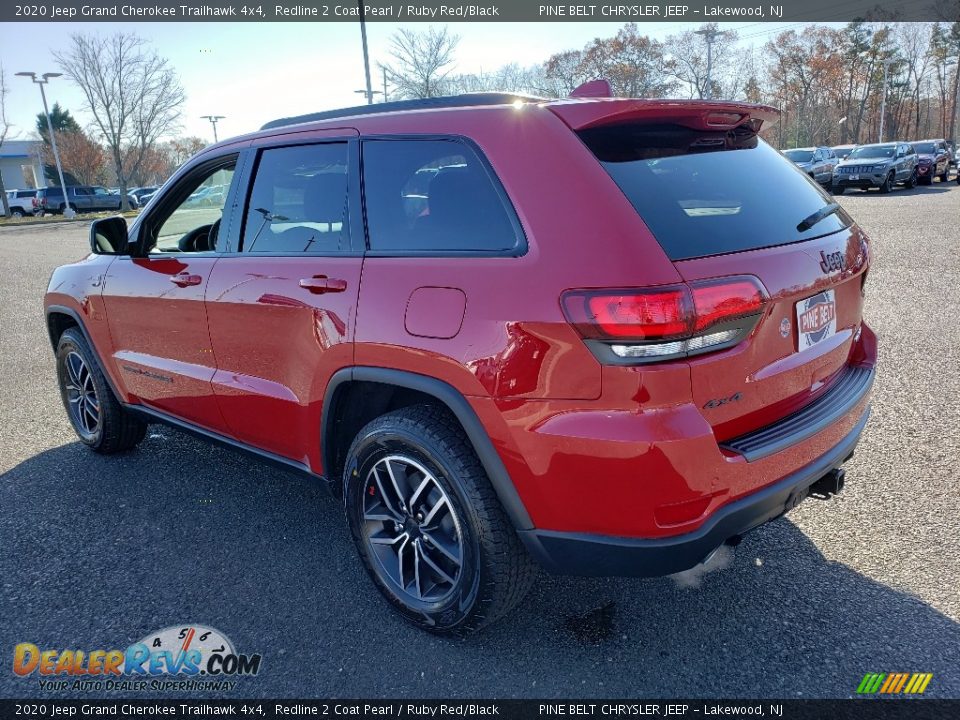 2020 Jeep Grand Cherokee Trailhawk 4x4 Redline 2 Coat Pearl / Ruby Red/Black Photo #4