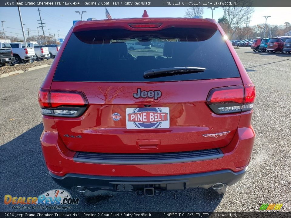 2020 Jeep Grand Cherokee Trailhawk 4x4 Redline 2 Coat Pearl / Ruby Red/Black Photo #5