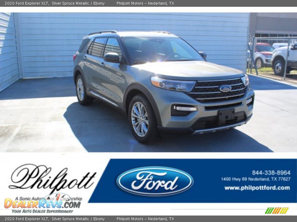 2020 Ford Explorer XLT Silver Spruce Metallic / Ebony Photo #1