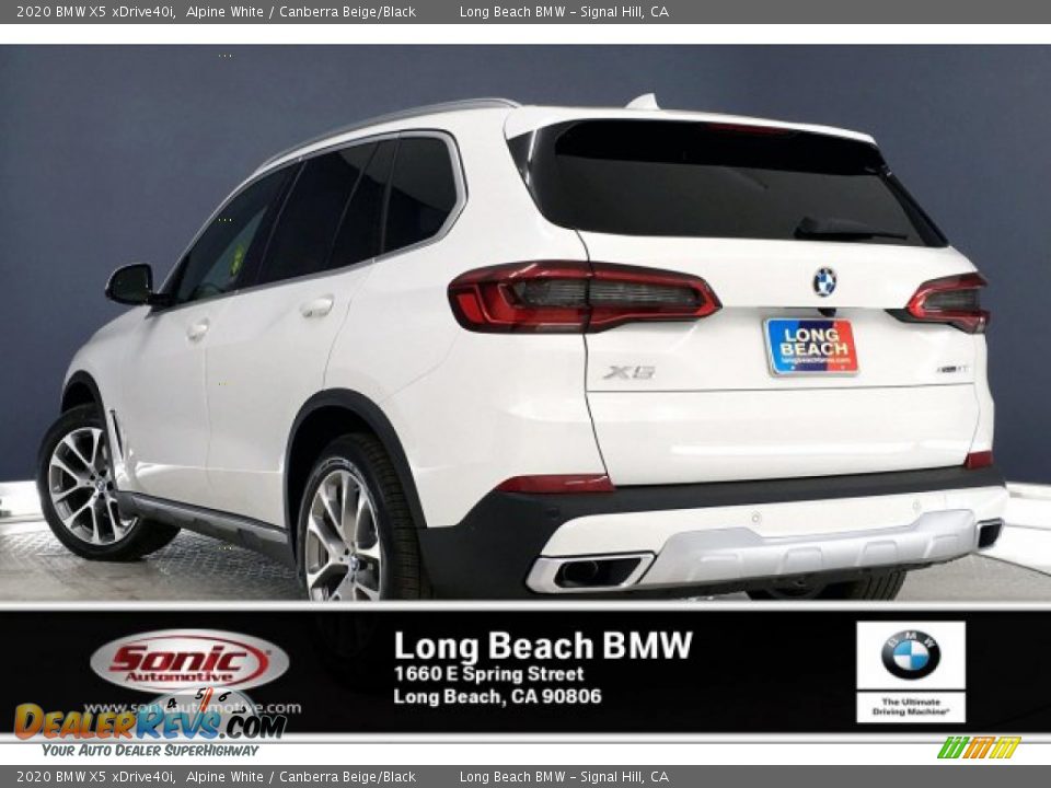 2020 BMW X5 xDrive40i Alpine White / Canberra Beige/Black Photo #2