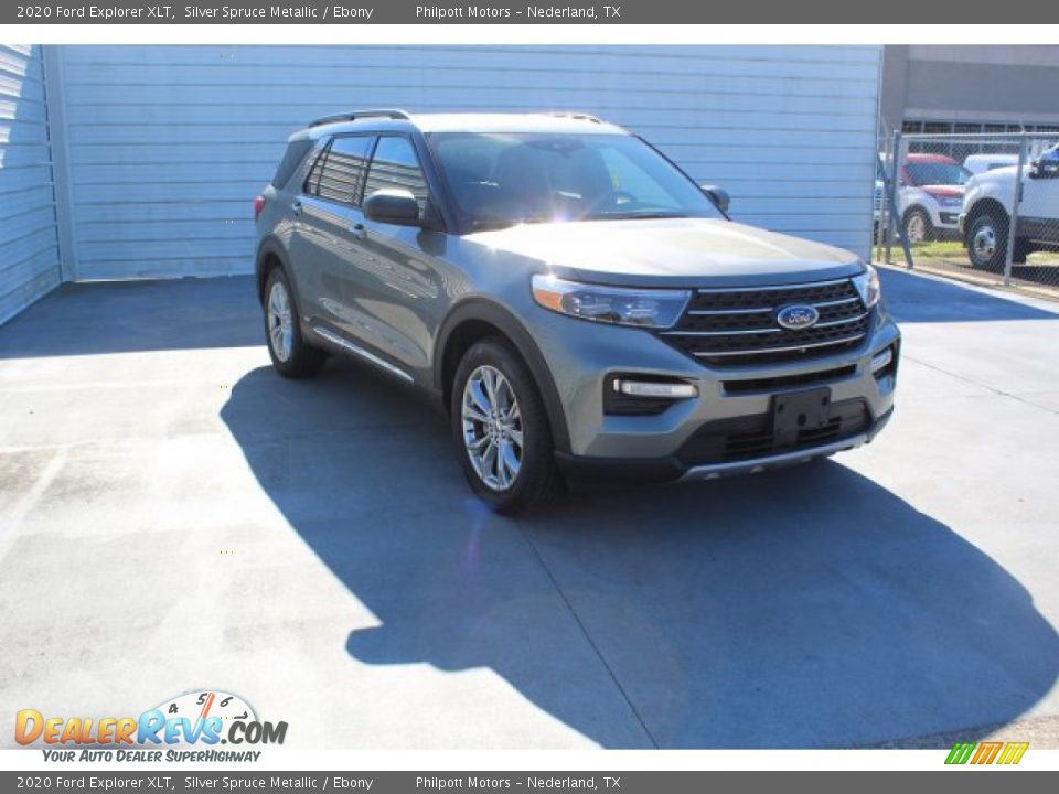 2020 Ford Explorer XLT Silver Spruce Metallic / Ebony Photo #2