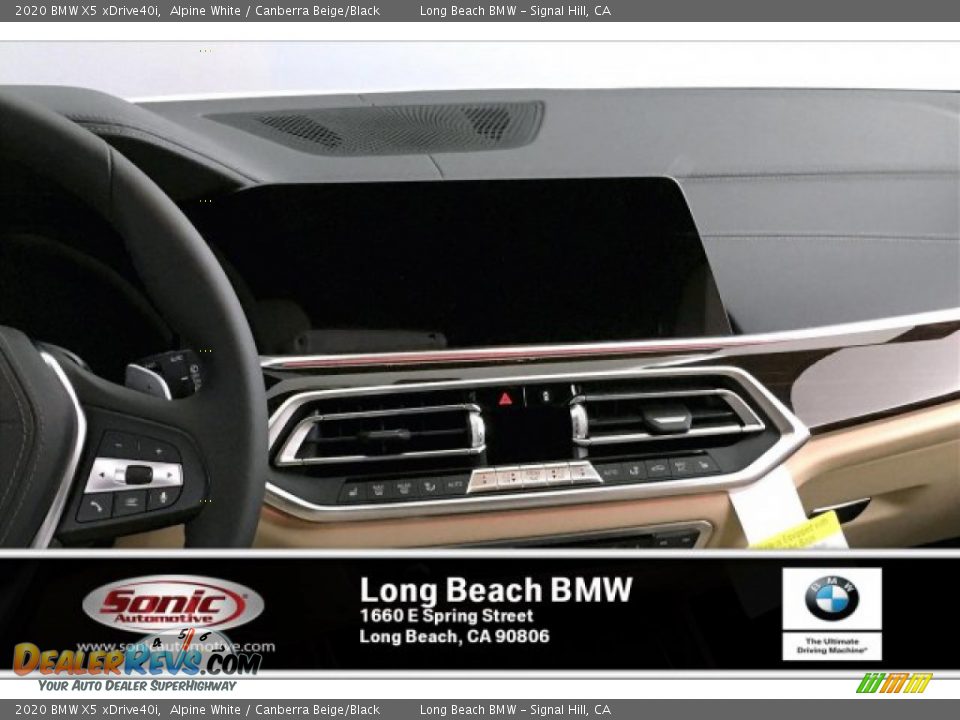 2020 BMW X5 xDrive40i Alpine White / Canberra Beige/Black Photo #5