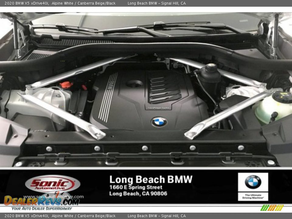 2020 BMW X5 xDrive40i Alpine White / Canberra Beige/Black Photo #8
