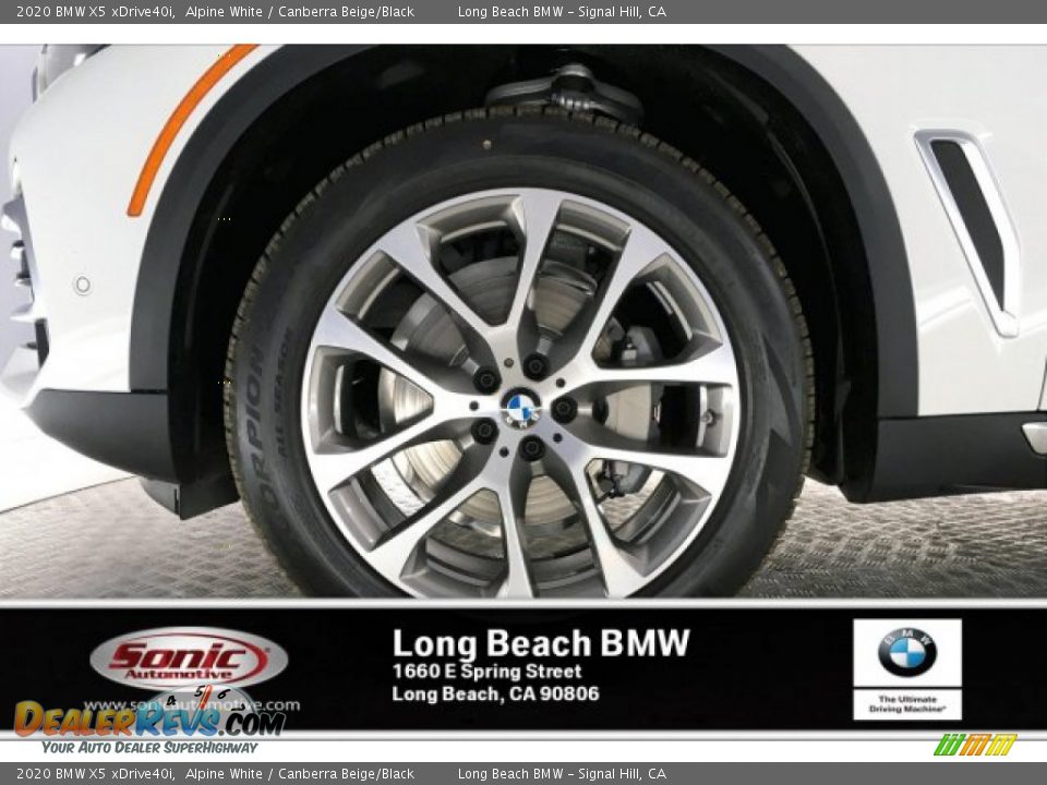 2020 BMW X5 xDrive40i Alpine White / Canberra Beige/Black Photo #9