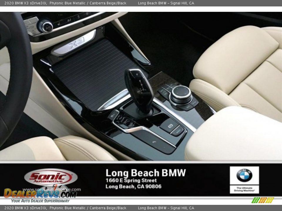 2020 BMW X3 sDrive30i Phytonic Blue Metallic / Canberra Beige/Black Photo #6