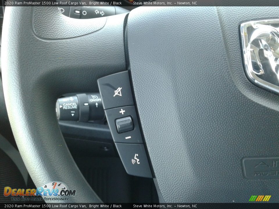 2020 Ram ProMaster 1500 Low Roof Cargo Van Bright White / Black Photo #16