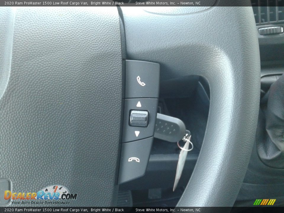 2020 Ram ProMaster 1500 Low Roof Cargo Van Bright White / Black Photo #17