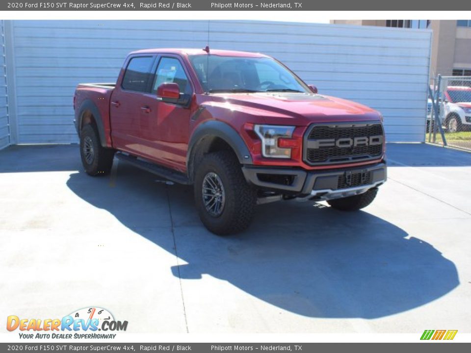 2020 Ford F150 SVT Raptor SuperCrew 4x4 Rapid Red / Black Photo #2