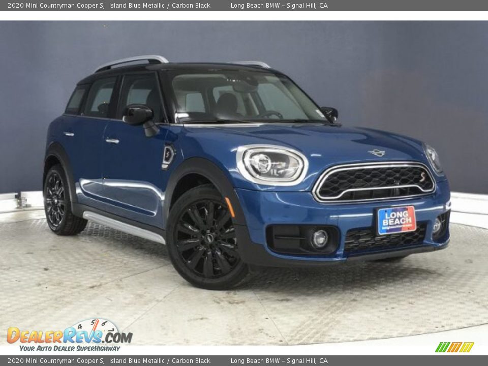 2020 Mini Countryman Cooper S Island Blue Metallic / Carbon Black Photo #12
