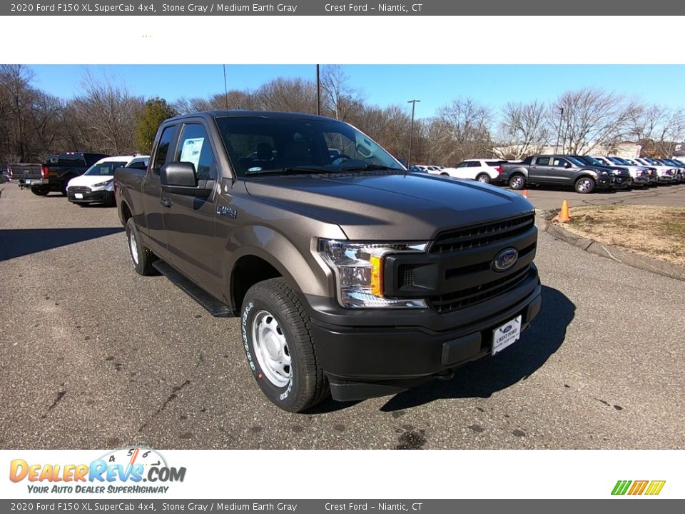 2020 Ford F150 XL SuperCab 4x4 Stone Gray / Medium Earth Gray Photo #1