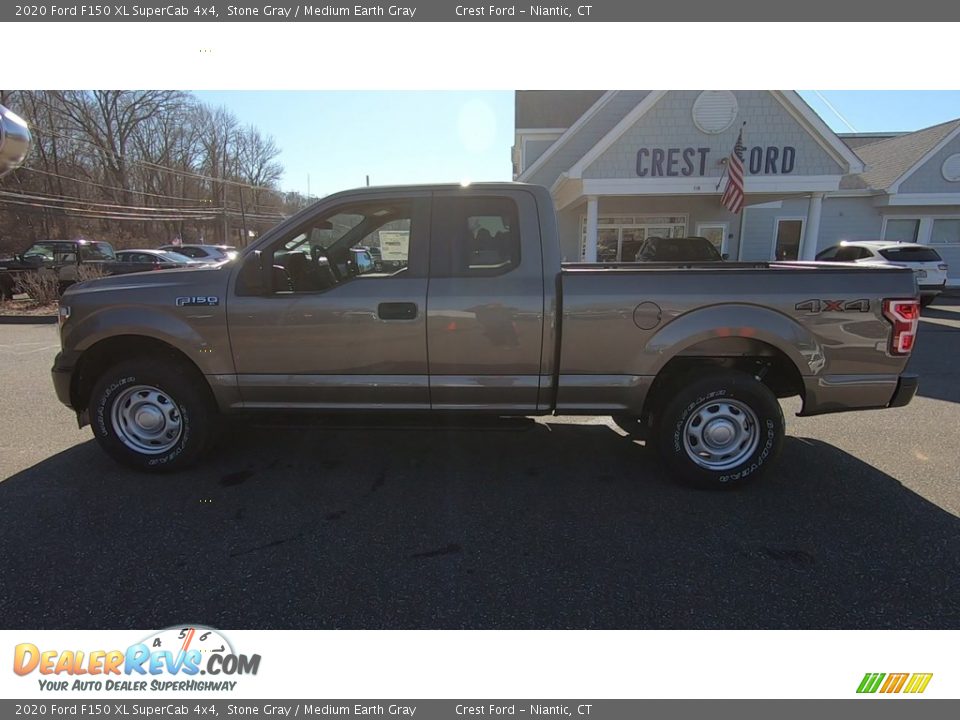 2020 Ford F150 XL SuperCab 4x4 Stone Gray / Medium Earth Gray Photo #4