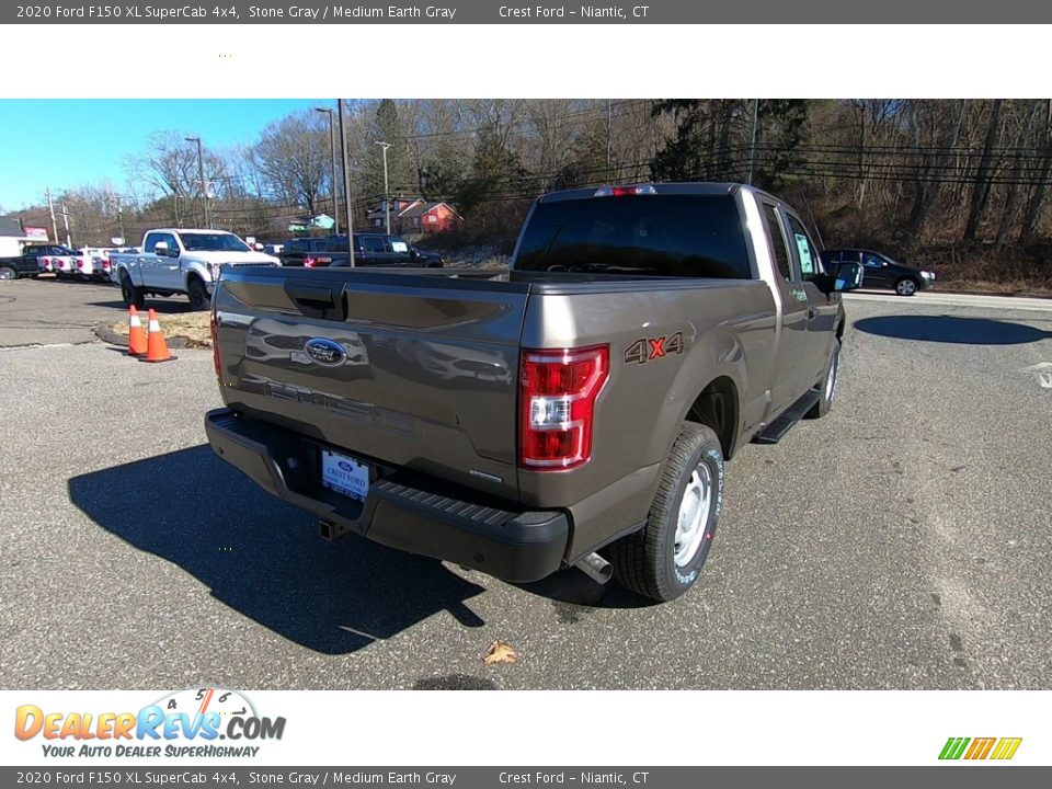 2020 Ford F150 XL SuperCab 4x4 Stone Gray / Medium Earth Gray Photo #7