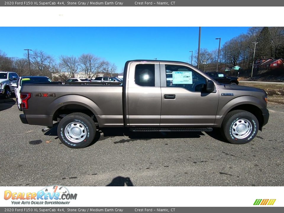 Stone Gray 2020 Ford F150 XL SuperCab 4x4 Photo #8