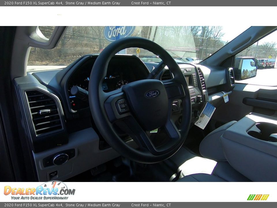 2020 Ford F150 XL SuperCab 4x4 Stone Gray / Medium Earth Gray Photo #10