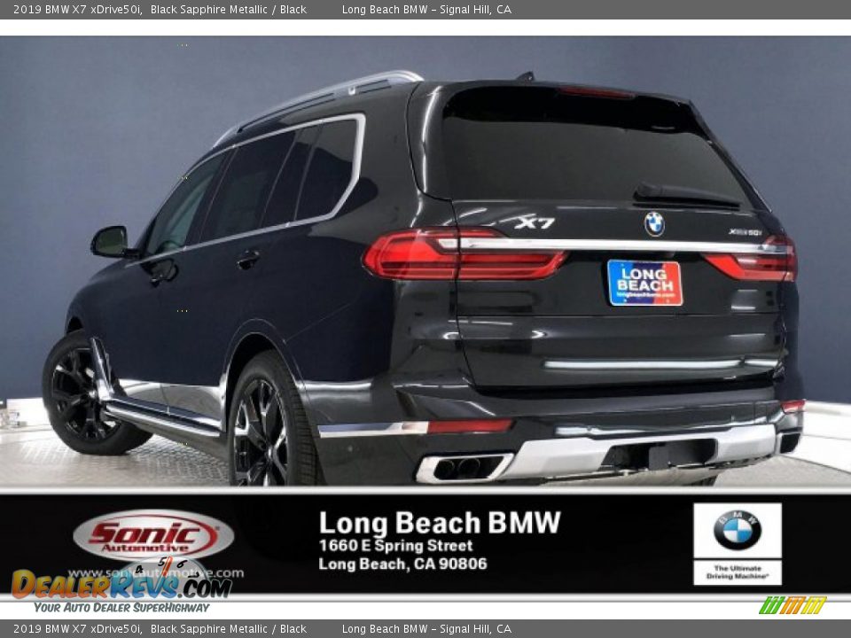 2019 BMW X7 xDrive50i Black Sapphire Metallic / Black Photo #2