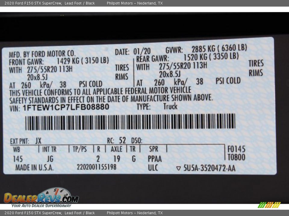 2020 Ford F150 STX SuperCrew Lead Foot / Black Photo #24