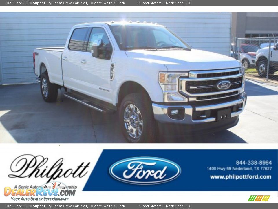2020 Ford F350 Super Duty Lariat Crew Cab 4x4 Oxford White / Black Photo #1