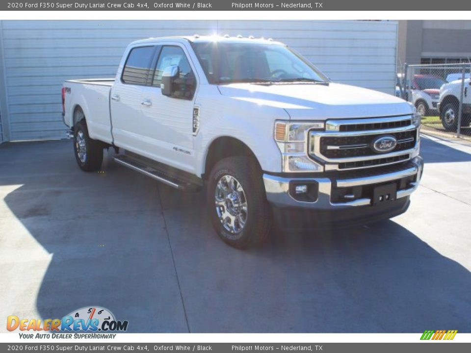 2020 Ford F350 Super Duty Lariat Crew Cab 4x4 Oxford White / Black Photo #2
