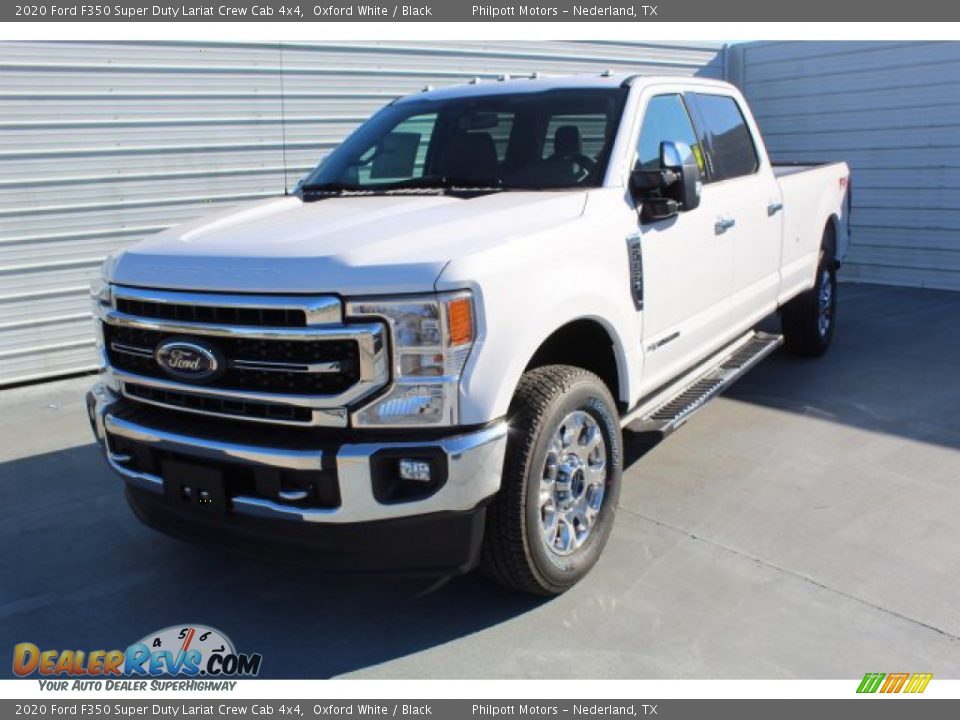 2020 Ford F350 Super Duty Lariat Crew Cab 4x4 Oxford White / Black Photo #4