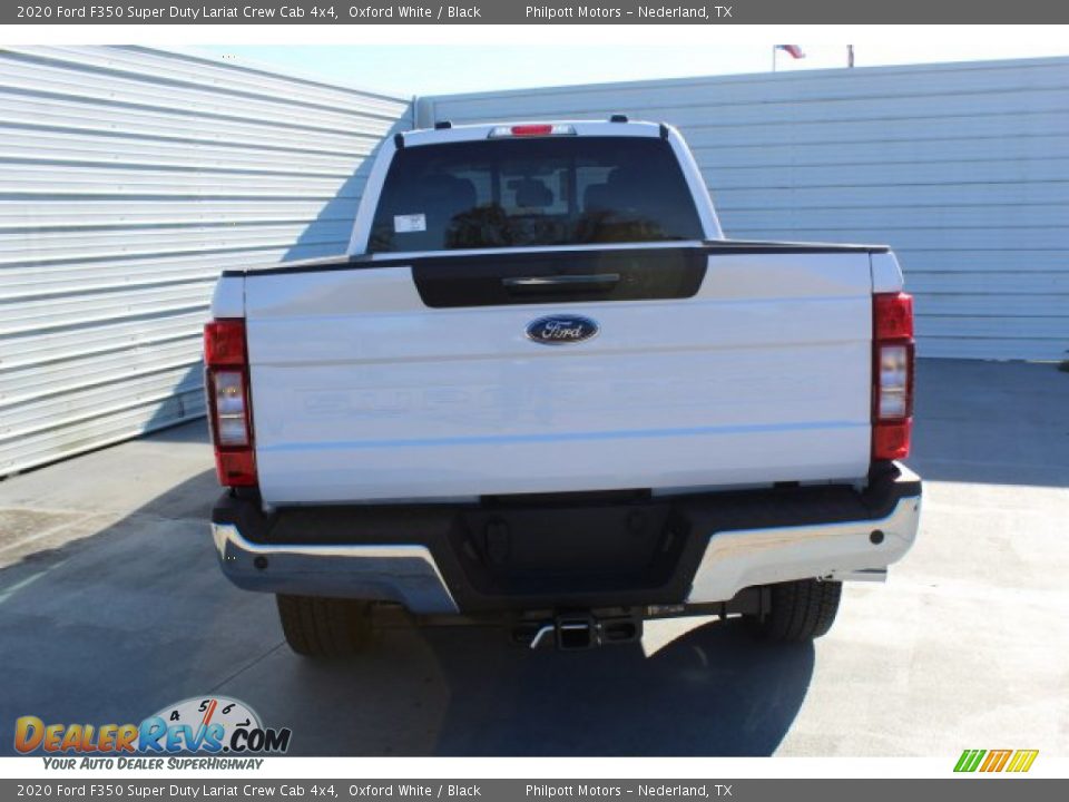 2020 Ford F350 Super Duty Lariat Crew Cab 4x4 Oxford White / Black Photo #7