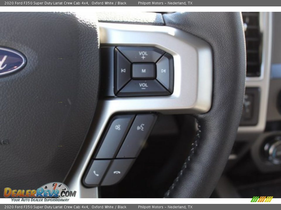 2020 Ford F350 Super Duty Lariat Crew Cab 4x4 Oxford White / Black Photo #12