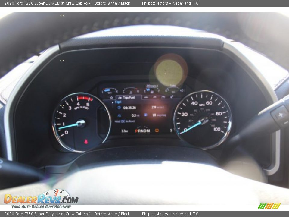 2020 Ford F350 Super Duty Lariat Crew Cab 4x4 Oxford White / Black Photo #13