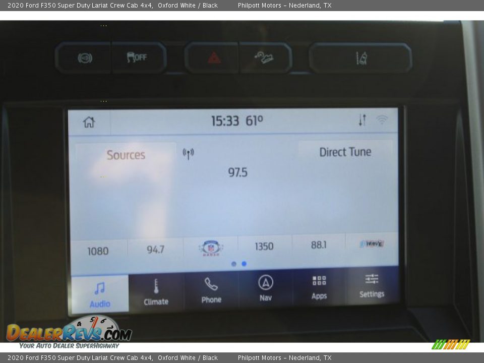 2020 Ford F350 Super Duty Lariat Crew Cab 4x4 Oxford White / Black Photo #15
