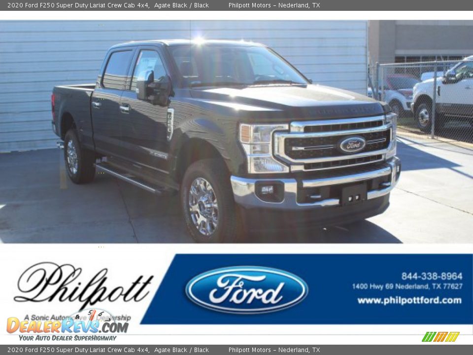 2020 Ford F250 Super Duty Lariat Crew Cab 4x4 Agate Black / Black Photo #1