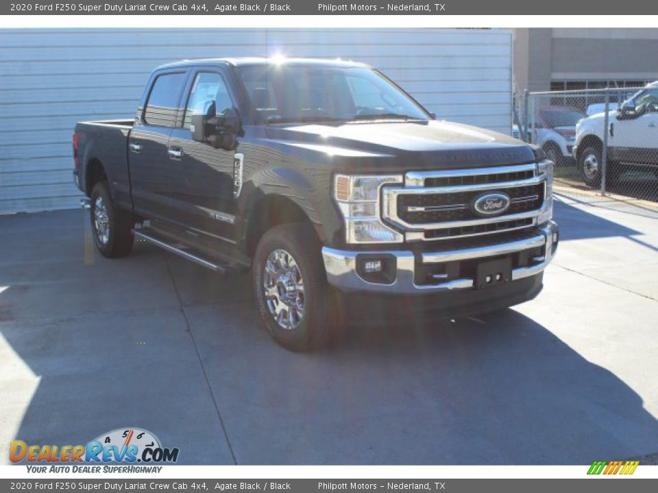 2020 Ford F250 Super Duty Lariat Crew Cab 4x4 Agate Black / Black Photo #2