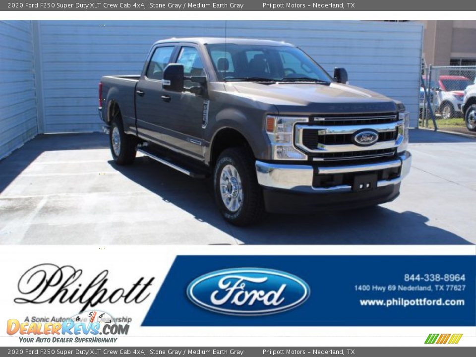2020 Ford F250 Super Duty XLT Crew Cab 4x4 Stone Gray / Medium Earth Gray Photo #1