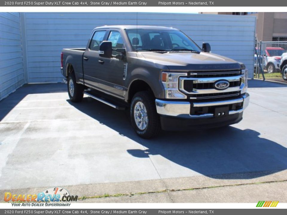 2020 Ford F250 Super Duty XLT Crew Cab 4x4 Stone Gray / Medium Earth Gray Photo #2