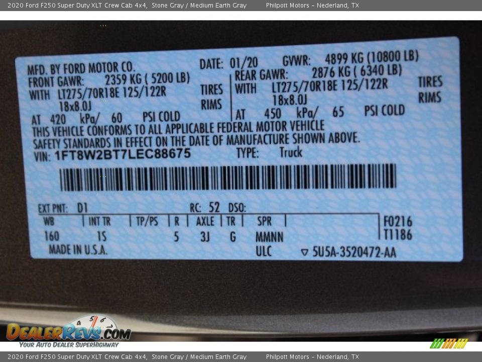 2020 Ford F250 Super Duty XLT Crew Cab 4x4 Stone Gray / Medium Earth Gray Photo #24