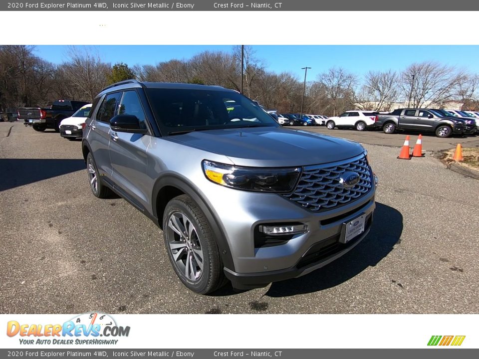 2020 Ford Explorer Platinum 4WD Iconic Silver Metallic / Ebony Photo #1