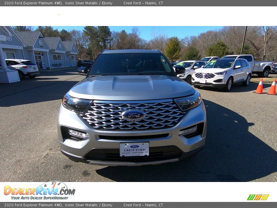 2020 Ford Explorer Platinum 4WD Iconic Silver Metallic / Ebony Photo #2