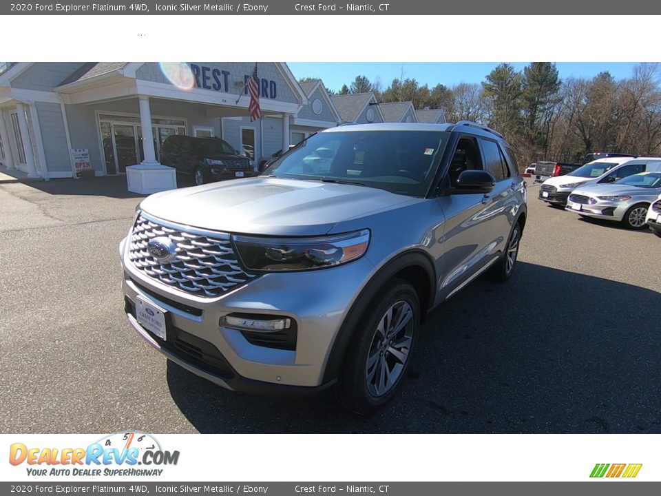 2020 Ford Explorer Platinum 4WD Iconic Silver Metallic / Ebony Photo #3