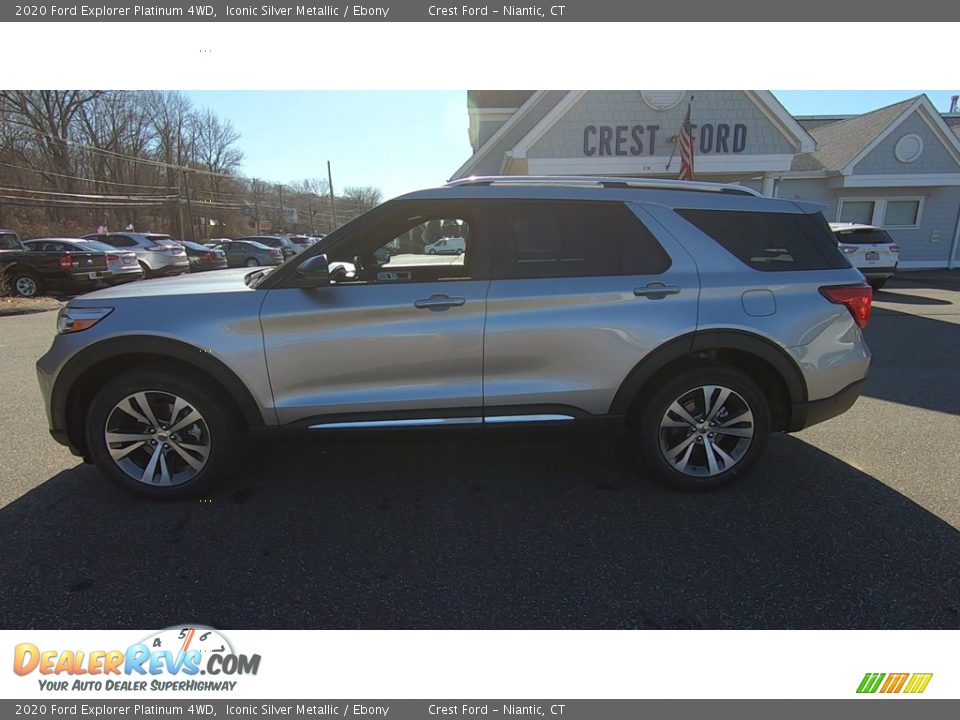 2020 Ford Explorer Platinum 4WD Iconic Silver Metallic / Ebony Photo #4