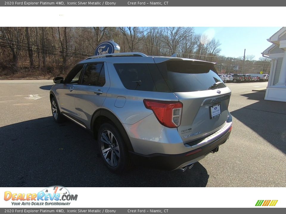 2020 Ford Explorer Platinum 4WD Iconic Silver Metallic / Ebony Photo #5