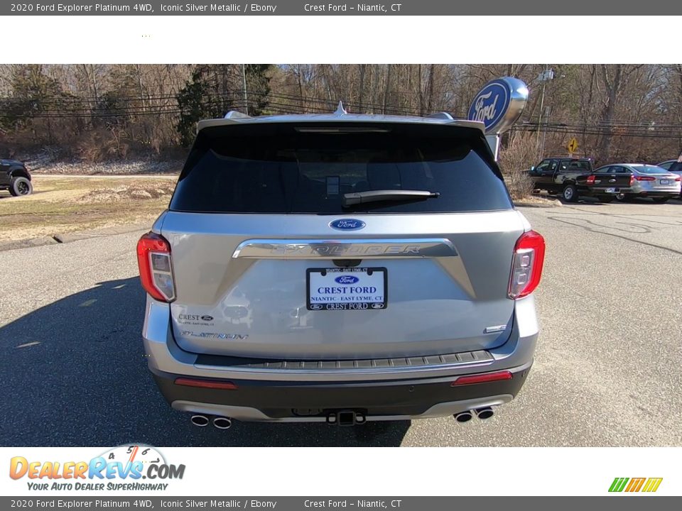 2020 Ford Explorer Platinum 4WD Iconic Silver Metallic / Ebony Photo #6