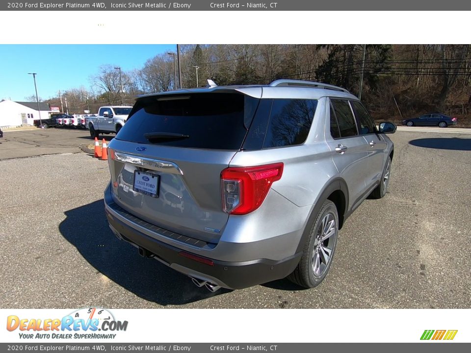 2020 Ford Explorer Platinum 4WD Iconic Silver Metallic / Ebony Photo #7