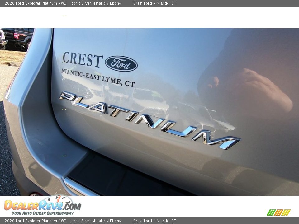 2020 Ford Explorer Platinum 4WD Iconic Silver Metallic / Ebony Photo #9