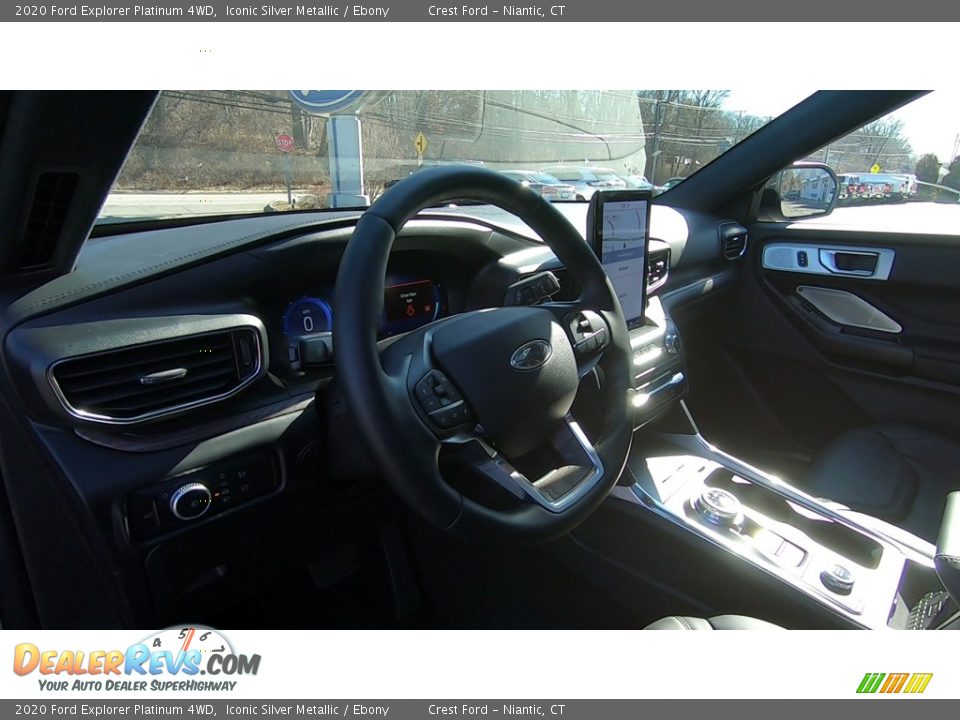 2020 Ford Explorer Platinum 4WD Iconic Silver Metallic / Ebony Photo #10