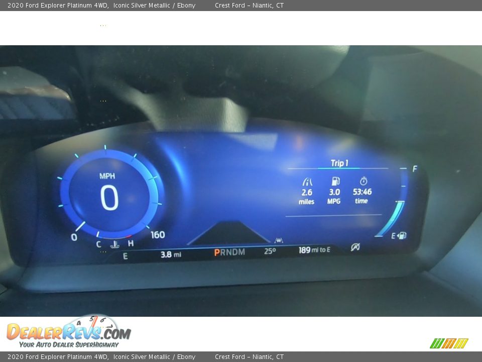2020 Ford Explorer Platinum 4WD Iconic Silver Metallic / Ebony Photo #13