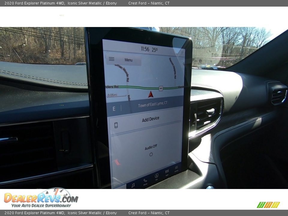 2020 Ford Explorer Platinum 4WD Iconic Silver Metallic / Ebony Photo #14