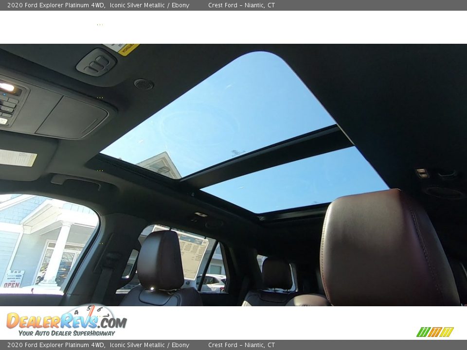 2020 Ford Explorer Platinum 4WD Iconic Silver Metallic / Ebony Photo #17