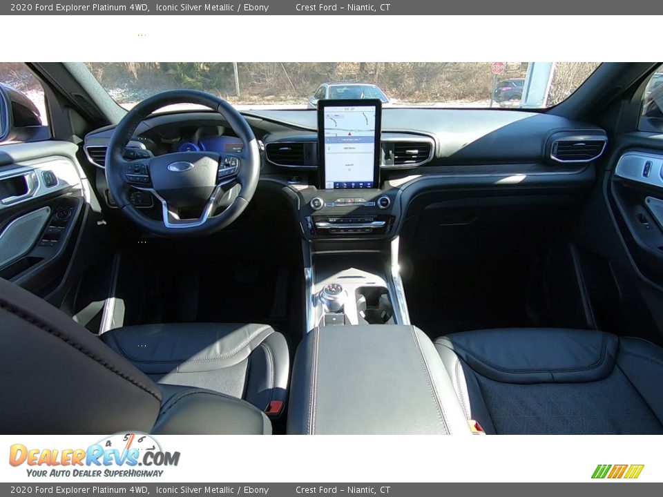 2020 Ford Explorer Platinum 4WD Iconic Silver Metallic / Ebony Photo #19